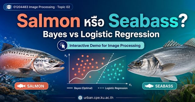 Salmon or Seabass Bayes vs logistic demo preview
