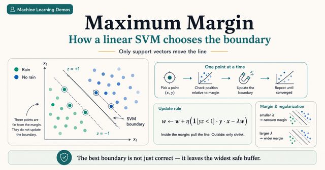 Maximum Margin SVM demo preview