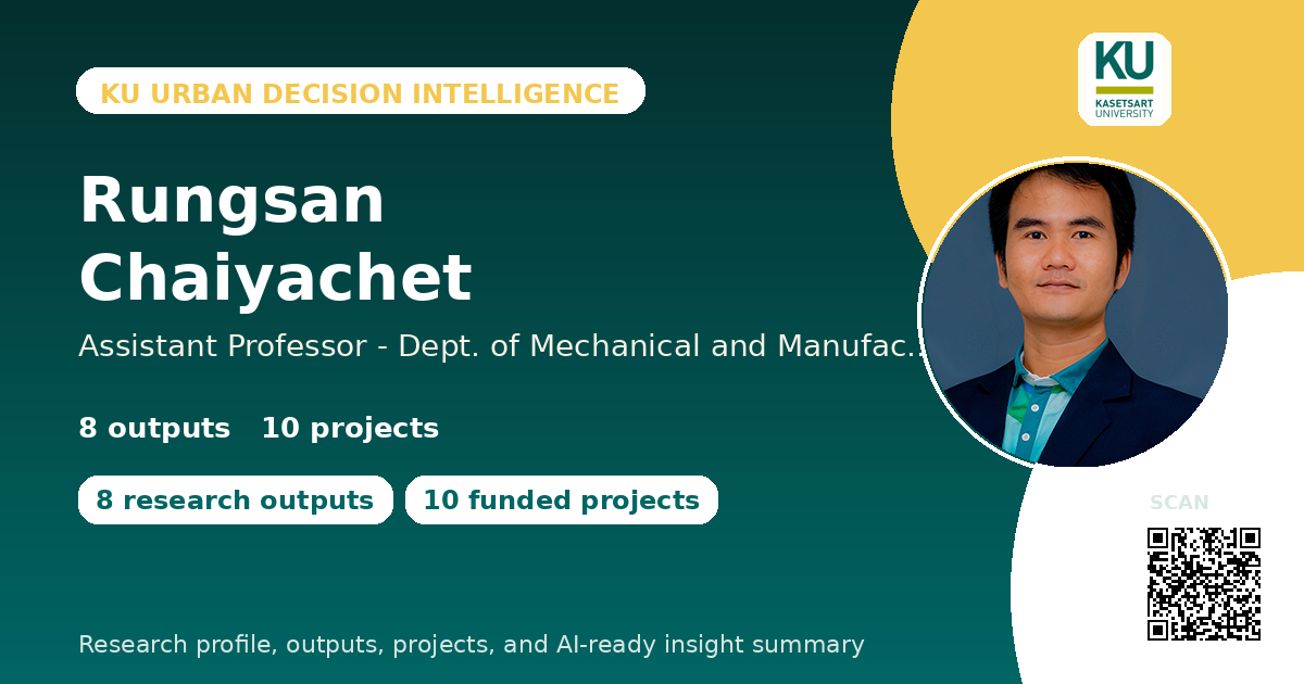 Rungsan Chaiyachet | Research Profile & Insights